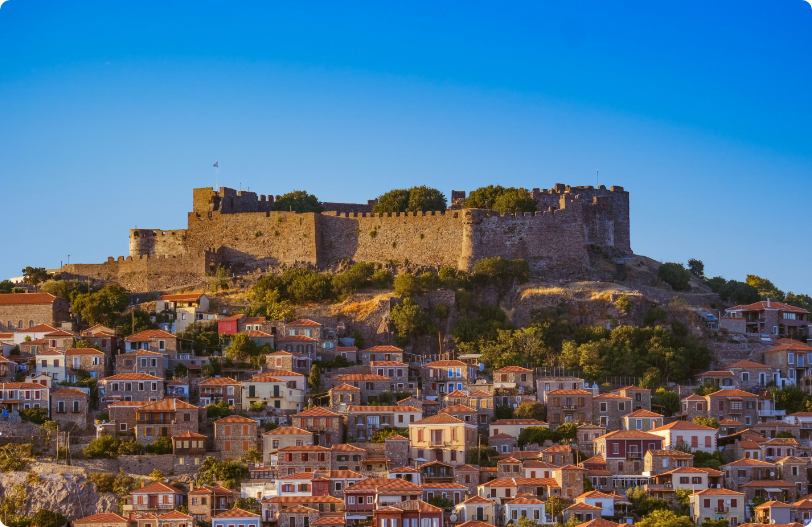 Molyvos castle and village, Lesvos